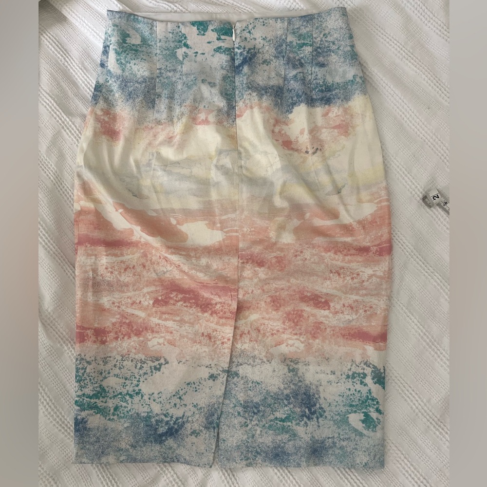 Multicolor Abstract Women's Skirt - Picture 3 of 3